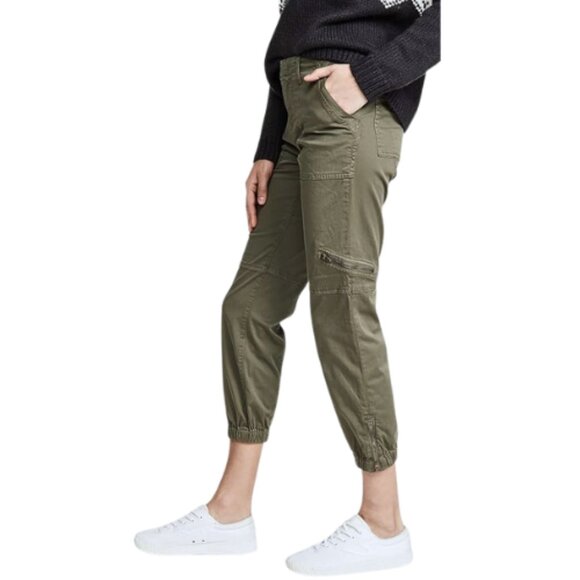 Joie NWT Aerial Vintage-Style Utility Ankle Pants Fatigue Green Women’s Size 4 - Picture 3 of 10